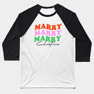 Marry Christmas Retro Christmas Vol.2 Baseball T-Shirt